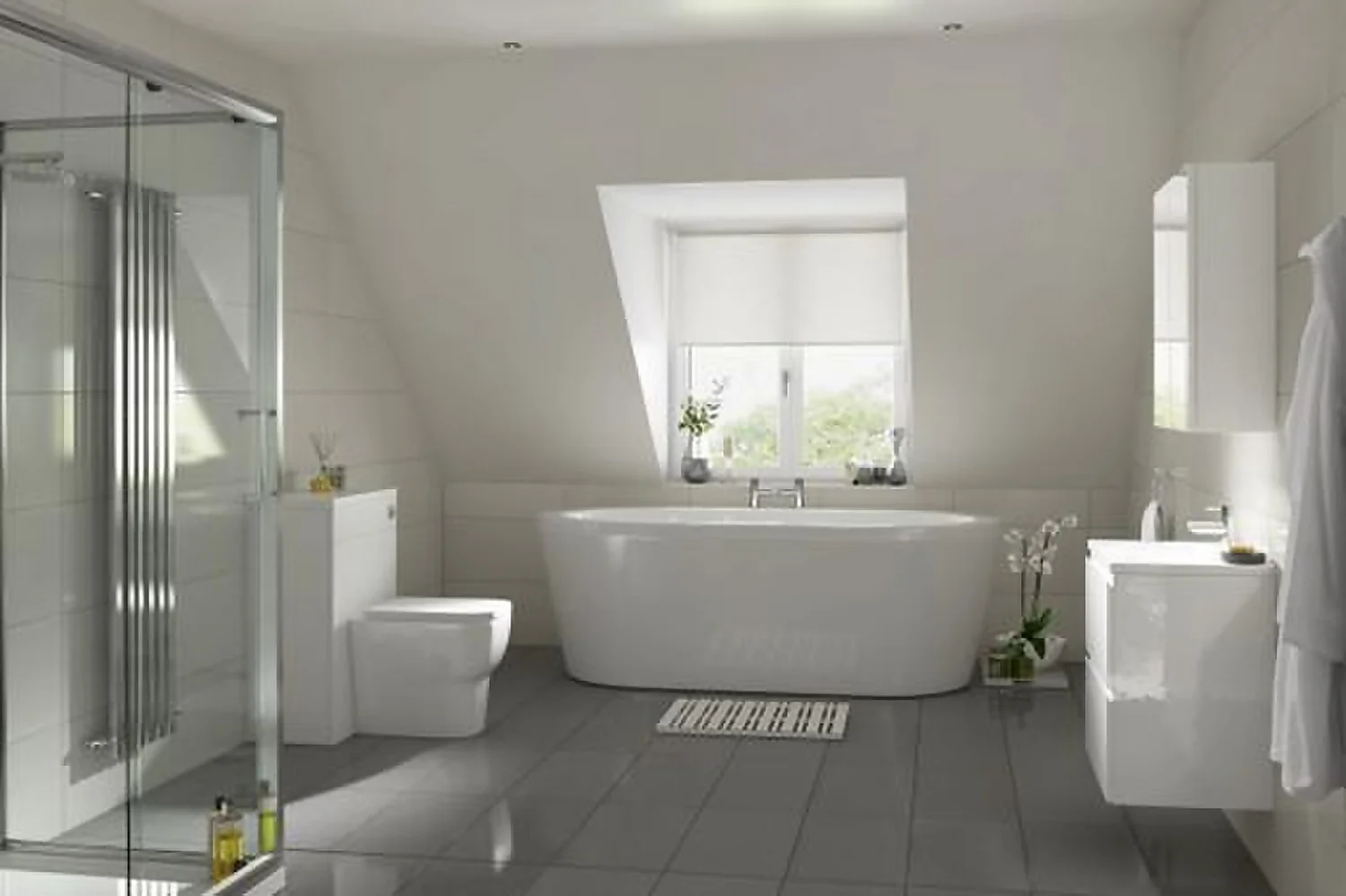 Breeze Grey Porcelain Wall & Floor Tile 286 x 580mm None Breeze Grey Porcelain Wall & Floor Tile 286 X 580mm -Flooring And Tile Store 12816634 7934886109306438