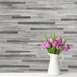 Belgravia Decor Milana Wood Effect Embossed Metallic Charcoal Wallpaper -Flooring And Tile Store 12818241 2084832953793892