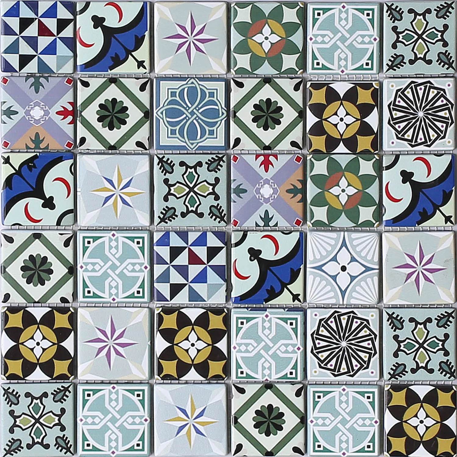 House of Mosaics Geo Moroccan Bright Mosaic Tile (Sample Only) - 150 x 110mm House Of Mosaics Geo Moroccan Bright Mosaic Tile (Sample Only) - 150 X 110mm -Flooring And Tile Store 12829583 5844831908680295