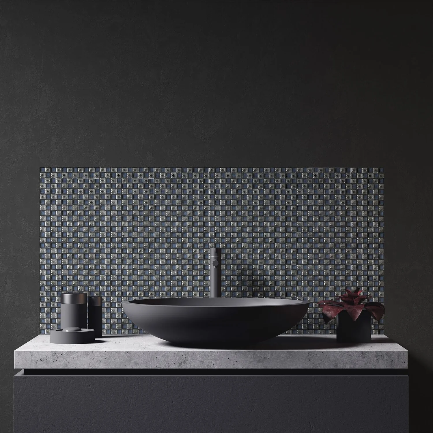 House of Mosaics Black Jewel Mosaic Tile - 300 x 300mm House Of Mosaics Black Jewel Mosaic Tile - 300 X 300mm -Flooring And Tile Store 12829731 1424831907186622