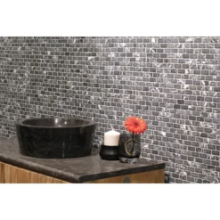 House Of Mosaics Grey Brick Mosaic Tile - 305 X 305mm