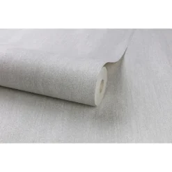 Grandeco Royal House Fabric Plain Grey Wallpaper -Flooring And Tile Store 12830403 1234875702140025