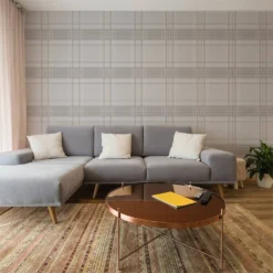 Superfresco Rhea Plaid Grey Rose Gold Wallpaper 3 Superfresco Rhea Plaid Grey Rose Gold Wallpaper -Flooring And Tile Store 12834903 1444833172196106