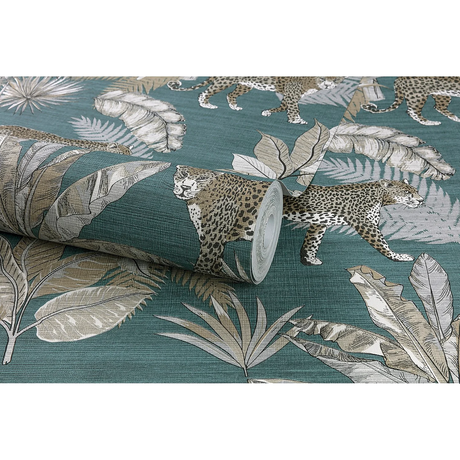 Grandeco Leopard Teal Paste the Wall Wallpaper Grandeco Leopard Teal Paste The Wall Wallpaper -Flooring And Tile Store 12837441 1384873385323806