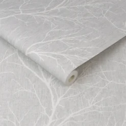 Fresco Winter Tree Wallpaper - Grey 2 Fresco Winter Tree Wallpaper - Grey -Flooring And Tile Store 12838037 1114833222561081