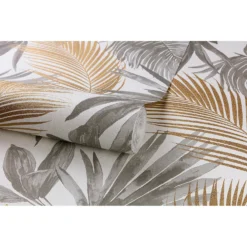 Grandeco Wild Palms Paste The Wall Wallpaper - Charcoal -Flooring And Tile Store 12839846 2094875694032291