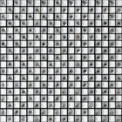 House Of Mosaics Jewel White Self-Adhesive Mosaic Tile Sheet