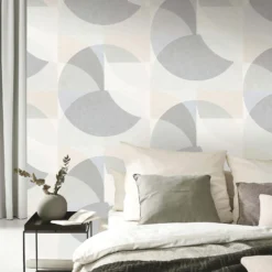 Elle Decoration Geometric Light Grey Beige Wallpaper -Flooring And Tile Store 13027942 2074973364539217