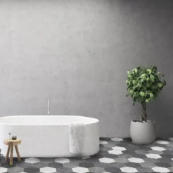 None Pembroke Hex Vinyl Sheet Flooring - 3x2m Roll -Flooring And Tile Store 13053379 4915002420199610