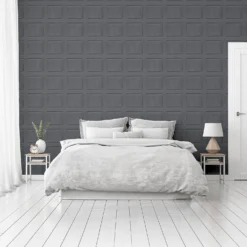 Artistick Washed Panel Charcoal Wallpaper -Flooring And Tile Store 13135191 1824869997735647