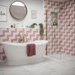 Country Living Artisan Peony Blush Ceramic Wall Tile 75 X 150mm - 0.5sqm Pack 7 Country Living Artisan Peony Blush Ceramic Wall Tile 75 X 150mm - 0.5sqm Pack -Flooring And Tile Store 13220554 1824909608180063