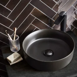 House Beautiful Aurelia Liquorice Ceramic Wall Tile 75 X 300mm - 0.5sqm Pack