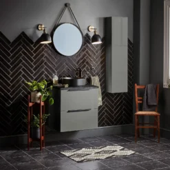 House Beautiful Aurelia Liquorice Ceramic Wall Tile 75 X 300mm - 0.5sqm Pack -Flooring And Tile Store 13220563 9214909608085671