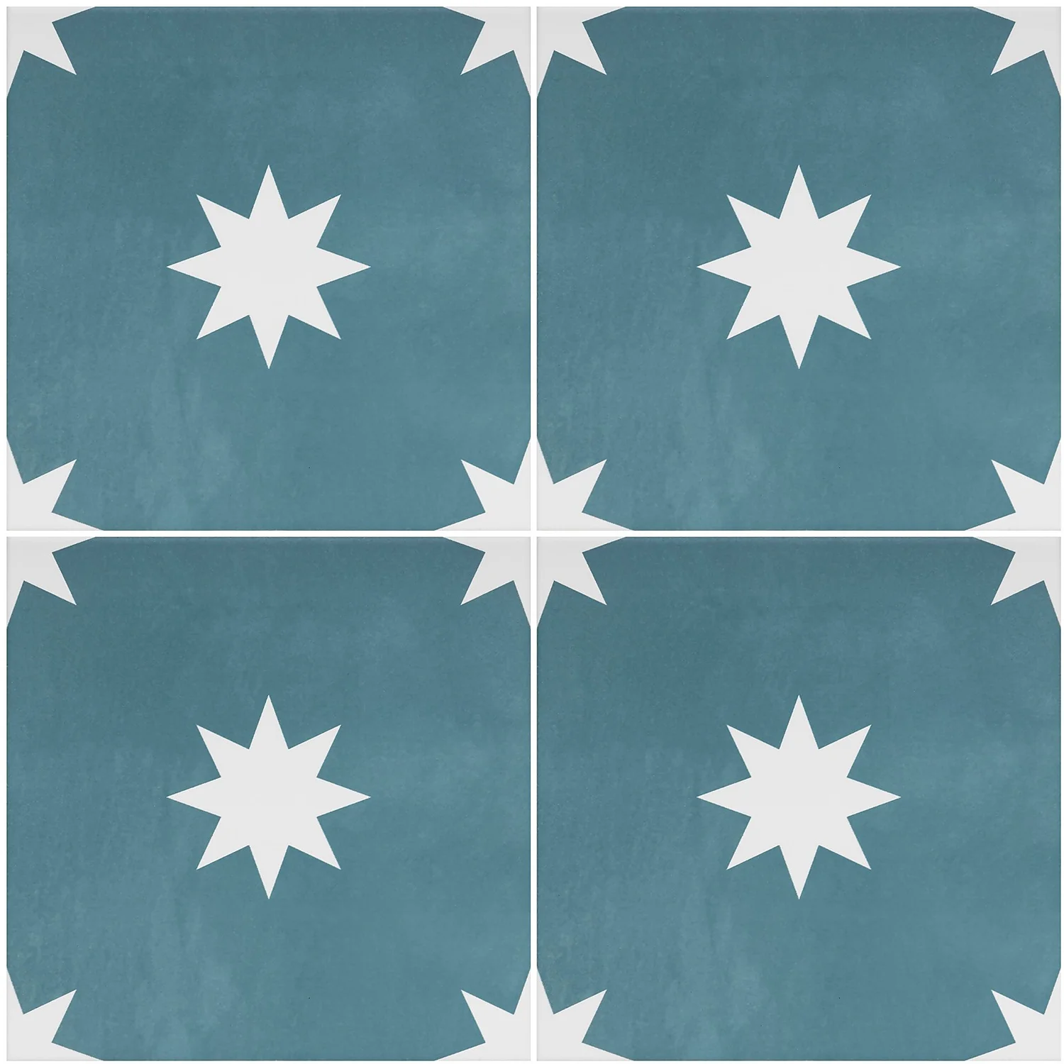 Country Living Starry Skies Peacock Teal Porcelain Wall & Floor Tile - 200 x 200mm - 0.52sqm Pack Country Living Starry Skies Peacock Teal Porcelain Wall & Floor Tile - 200 X 200mm - 0.52sqm Pack -Flooring And Tile Store 13220582 1524916607678903