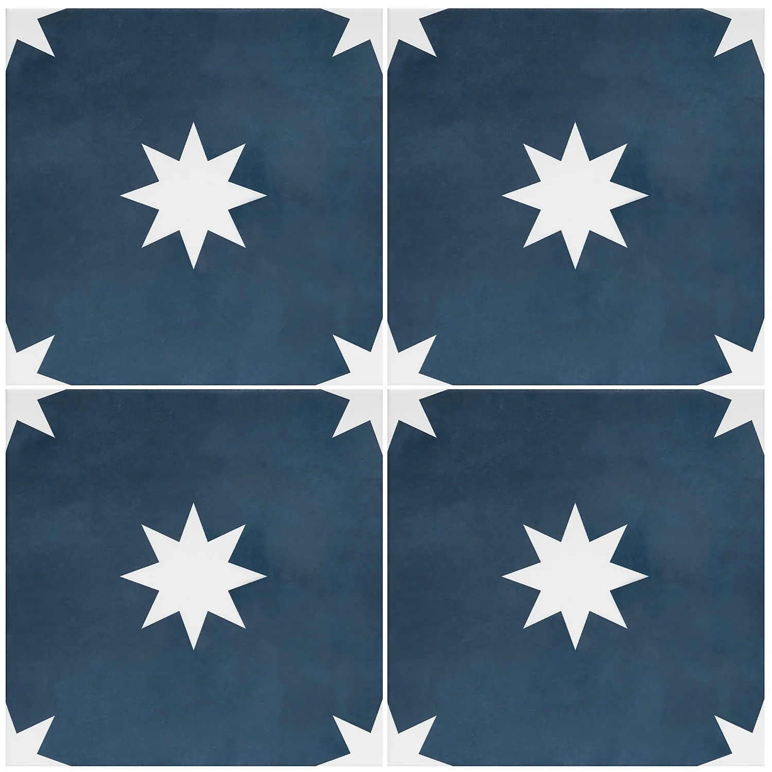 Country Living Starry Skies Indigo Blue Porcelain Wall & Floor Tile 200 x 200mm - 0.52sqm Pack Country Living Starry Skies Indigo Blue Porcelain Wall & Floor Tile 200 X 200mm - 0.52sqm Pack -Flooring And Tile Store 13220585 7294915126437840