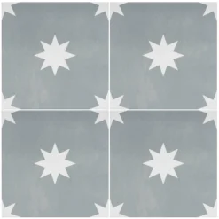 Country Living Starry Skies Chalk Grey Porcelain Wall & Floor Tile 200 X 200mm - 0.52sqm Pack 2 Country Living Starry Skies Chalk Grey Porcelain Wall & Floor Tile 200 X 200mm - 0.52sqm Pack -Flooring And Tile Store 13220587 1904915124800662