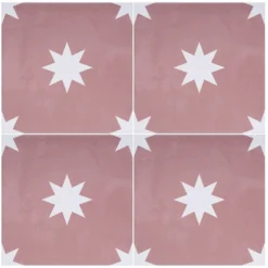 Country Living Starry Skies Peony Blush Porcelain Wall & Floor Tile 200 X 200mm - 0.52sqm Pack -Flooring And Tile Store 13220588 1314916608281252