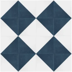 House Beautiful Cube Denim Porcelain Wall & Floor Tile 200 X 200mm - 0.52sqm Pack -Flooring And Tile Store 13220590 1194924675489791