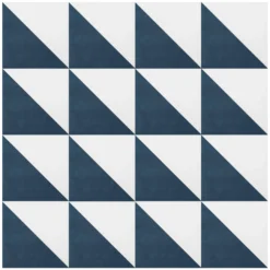 House Beautiful Cube Denim Porcelain Wall & Floor Tile 200 X 200mm - 0.52sqm Pack -Flooring And Tile Store 13220590 3274916410230063