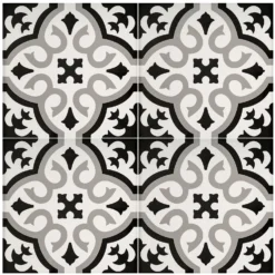 Fiore Classic Grey Porcelain Wall & Floor Tile 200 X 200mm - 0.52sqm Pack -Flooring And Tile Store 13220599 1024916347947873