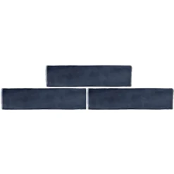 Country Living Artisan French Navy Ceramic Wall Tile 75 X 300mm - 0.5sqm Pack -Flooring And Tile Store 13433210 2544916403897753