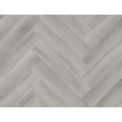 Kraus Rigid Core Herringbone Luxury Vinyl Floor Tile - Owsten Grey -Flooring And Tile Store 13733819 1785002464972924