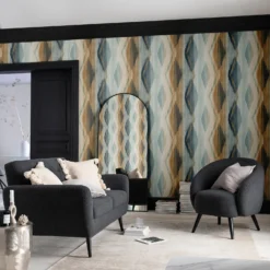 Next Abstract Ikat Orange Wallpaper -Flooring And Tile Store 13827412 1184969248408825