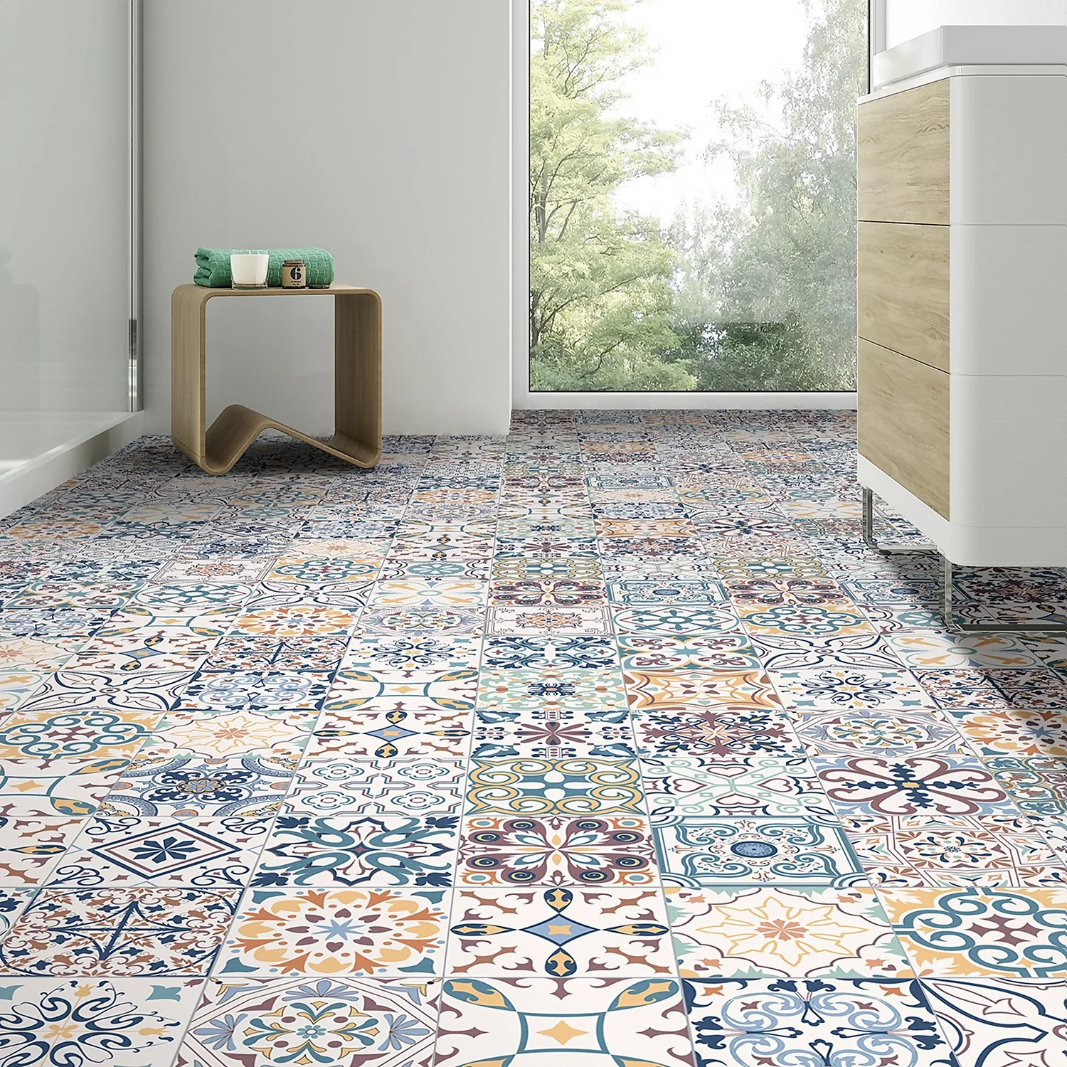 Marquis Mediterranean Mix Porcelain Tile (Sample Only) - 100 x 130mm Marquis Mediterranean Mix Porcelain Tile (Sample Only) - 100 X 130mm -Flooring And Tile Store 13909441 3814980901240845