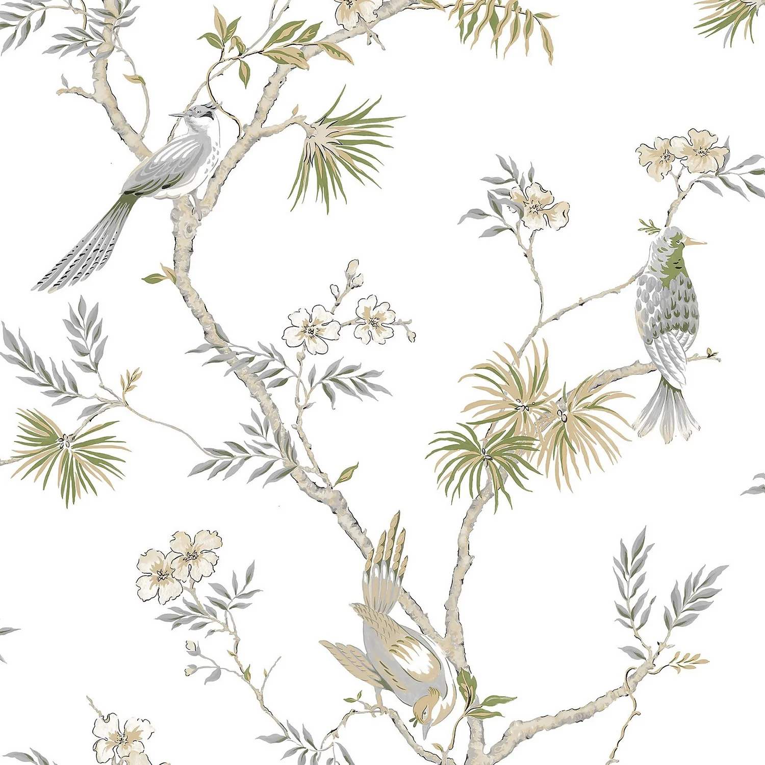 Galerie Chinoiserie Bird Grey Large Wallpaper Sample Galerie Chinoiserie Bird Grey Large Wallpaper Sample -Flooring And Tile Store 13910638 2034994886599625