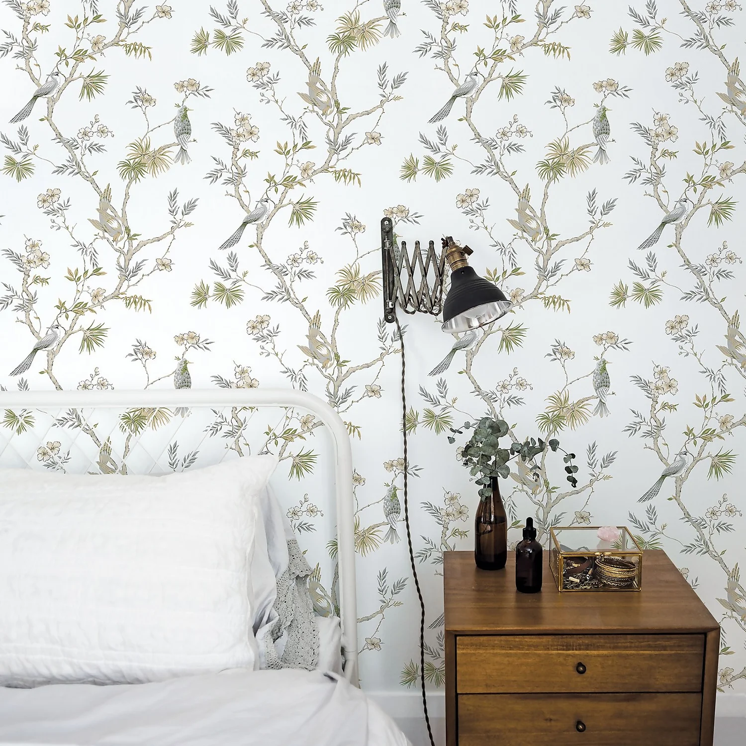 Galerie Chinoiserie Bird Grey Large Wallpaper Sample Galerie Chinoiserie Bird Grey Large Wallpaper Sample -Flooring And Tile Store 13910638 9524994886666576