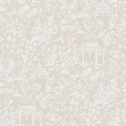 Galerie Chinese Toile Beige Large Wallpaper Sample