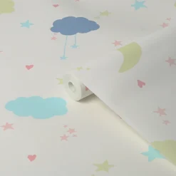 Next Moon & Stars Pastel Wallpaper -Flooring And Tile Store 13956085 2064998026269296