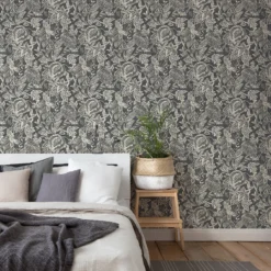 Grandeco Mae Grey Textured Matt Wallpaper -Flooring And Tile Store 13980231 2084998777346197