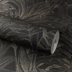 Grandeco Aliare Black Raised Textured Metallic Wallpaper -Flooring And Tile Store 13980237 1694998777511176
