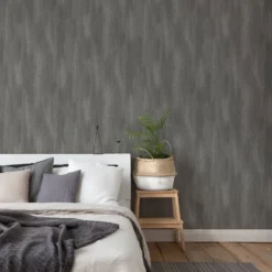 Grandeco Fabric Plain Charcoal Textured Matt Wallpaper 3 Grandeco Fabric Plain Charcoal Textured Matt Wallpaper -Flooring And Tile Store 13980248 8314998777340455