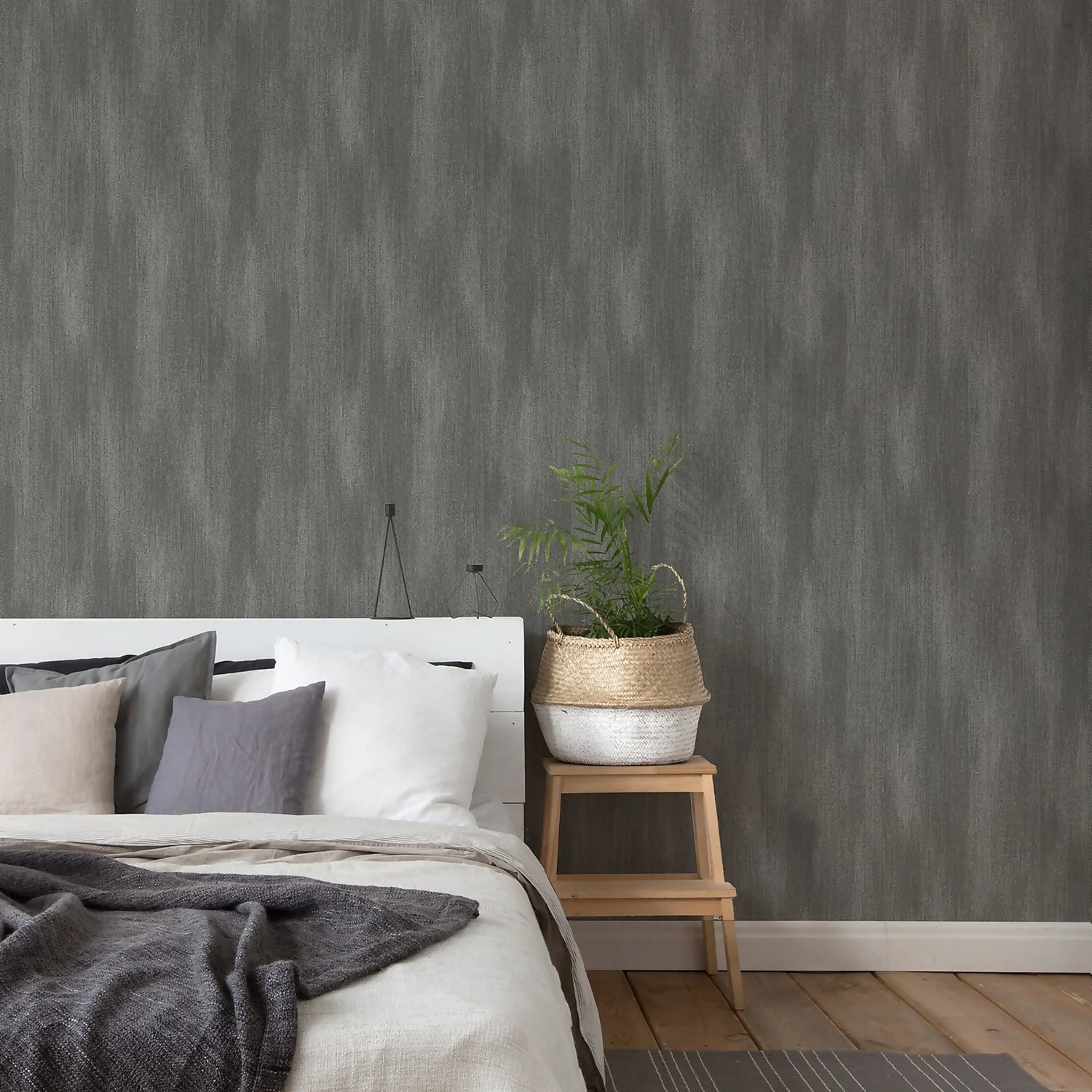 Grandeco Fabric Plain Charcoal Textured Matt Wallpaper Grandeco Fabric Plain Charcoal Textured Matt Wallpaper -Flooring And Tile Store 13980248 8314998777340455