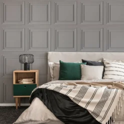 Fresco Wood Panelling Grey Wallpaper -Flooring And Tile Store 13991819 8055003725273266