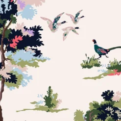 Joules Woodland Scene Dawn Grey Wallpaper -Flooring And Tile Store 13991840 1375003722851759