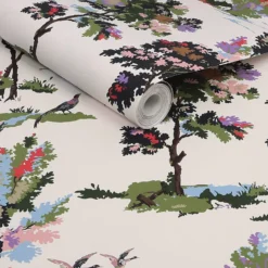 Joules Woodland Scene Dawn Grey Wallpaper -Flooring And Tile Store 13991840 6045003722701273