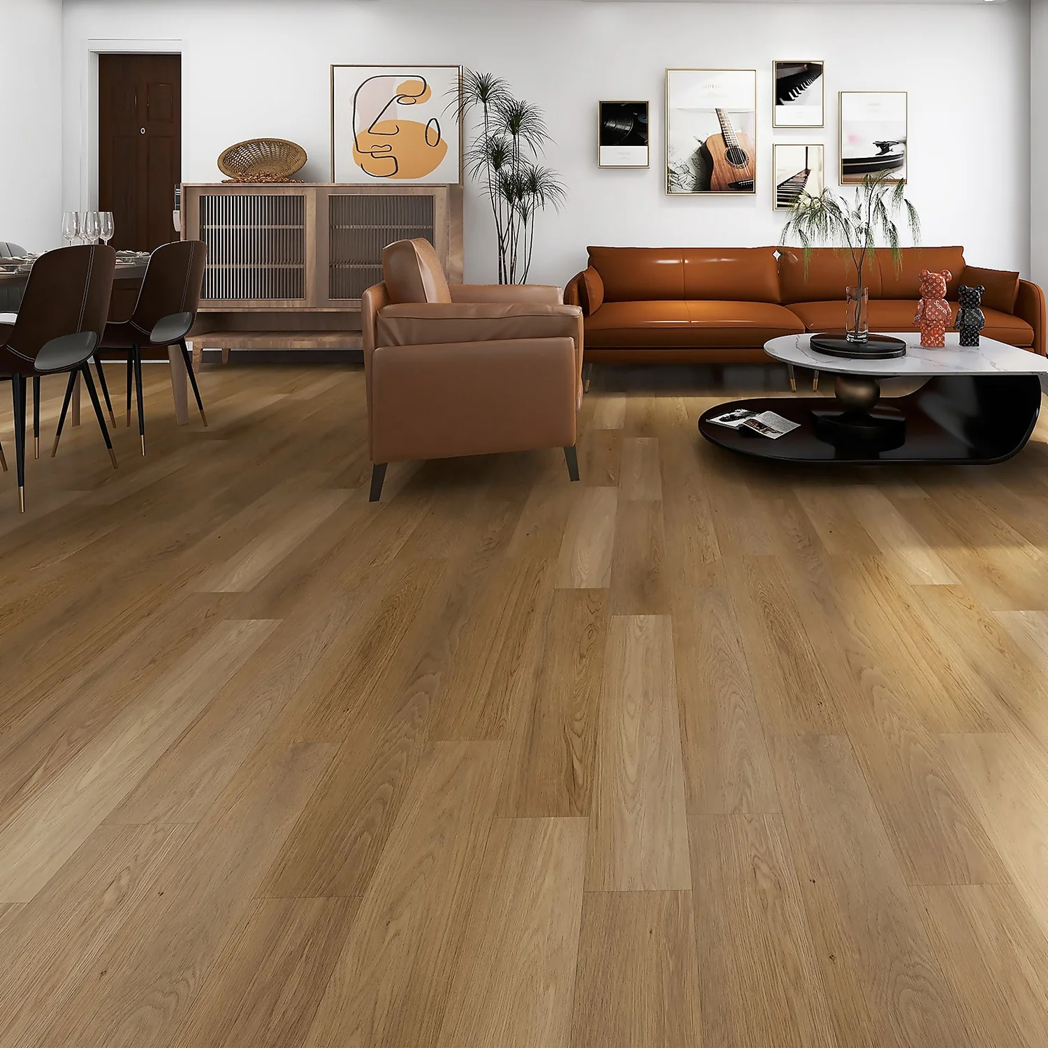 Rigid Core Natural Oak Effect Luxury Vinyl Flooring - Flooring Sample None Rigid Core Natural Oak Effect Luxury Vinyl Flooring - Flooring Sample -Flooring And Tile Store 14186444 9995009721419376